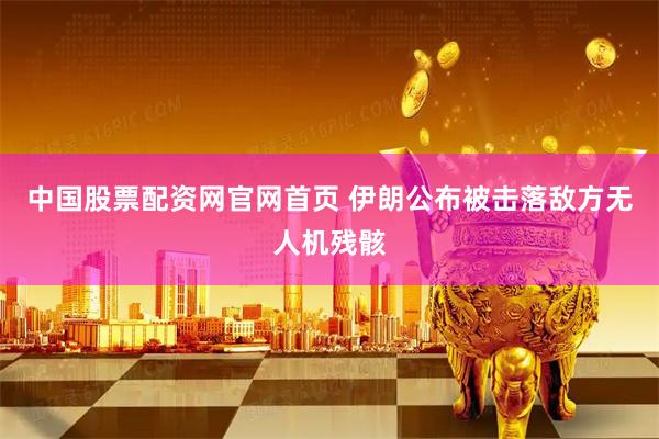 中国股票配资网官网首页 伊朗公布被击落敌方无人机残骸